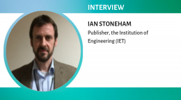 英國專訪工程技術學會（Institution of Engineering and Technology ，IET）出版人 Ian Stoneham