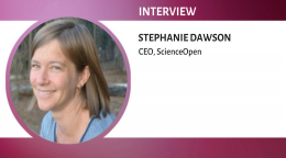 訪問 ScienceOpen CEO Stephanie Dawson