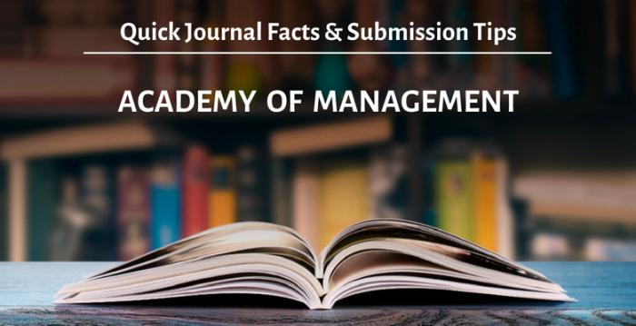 美國管理學期刊（Academy of Management Journal）投稿規定、審稿周期、發表標準、影響因子…