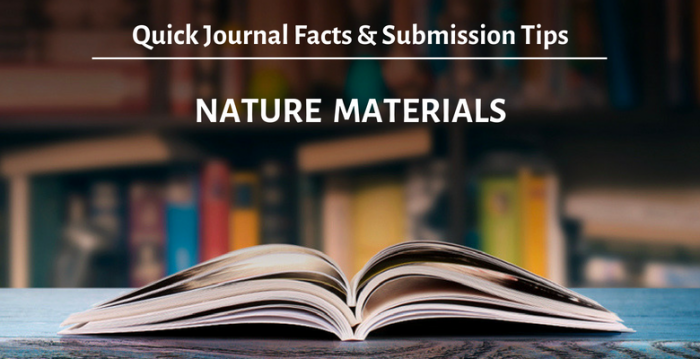 Nature Materials 投稿規定、審稿周期、發表標準、影響因子…