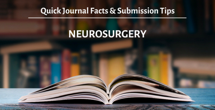 Neurosurgery 投稿規定、審稿周期、發表標準、影響因子